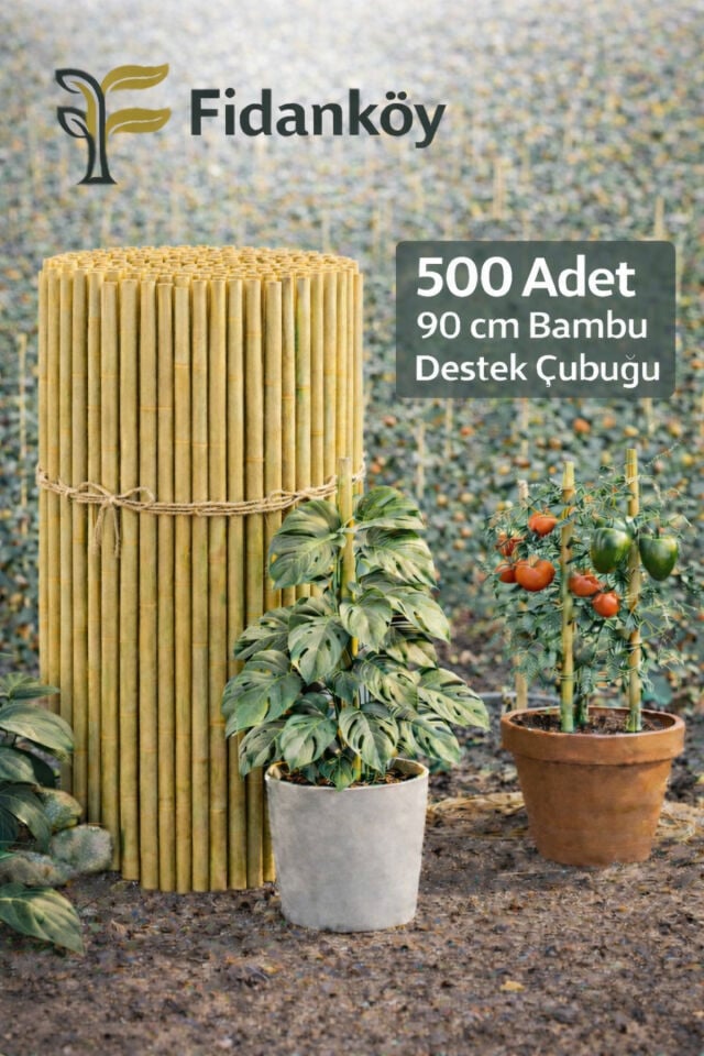 ÇUBUK BAHÇE / SAKSI DESTEK ÇUBUĞU 500 ADET 90 CM